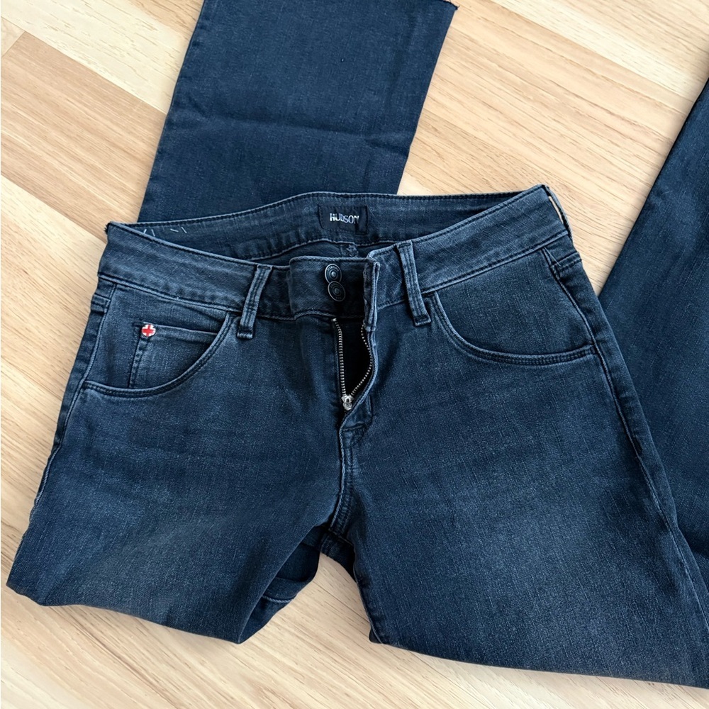Hudson Jeans Hudson Crop Collin Flare Mid-rise Size 29 Charcoal - Picture 14 of 14